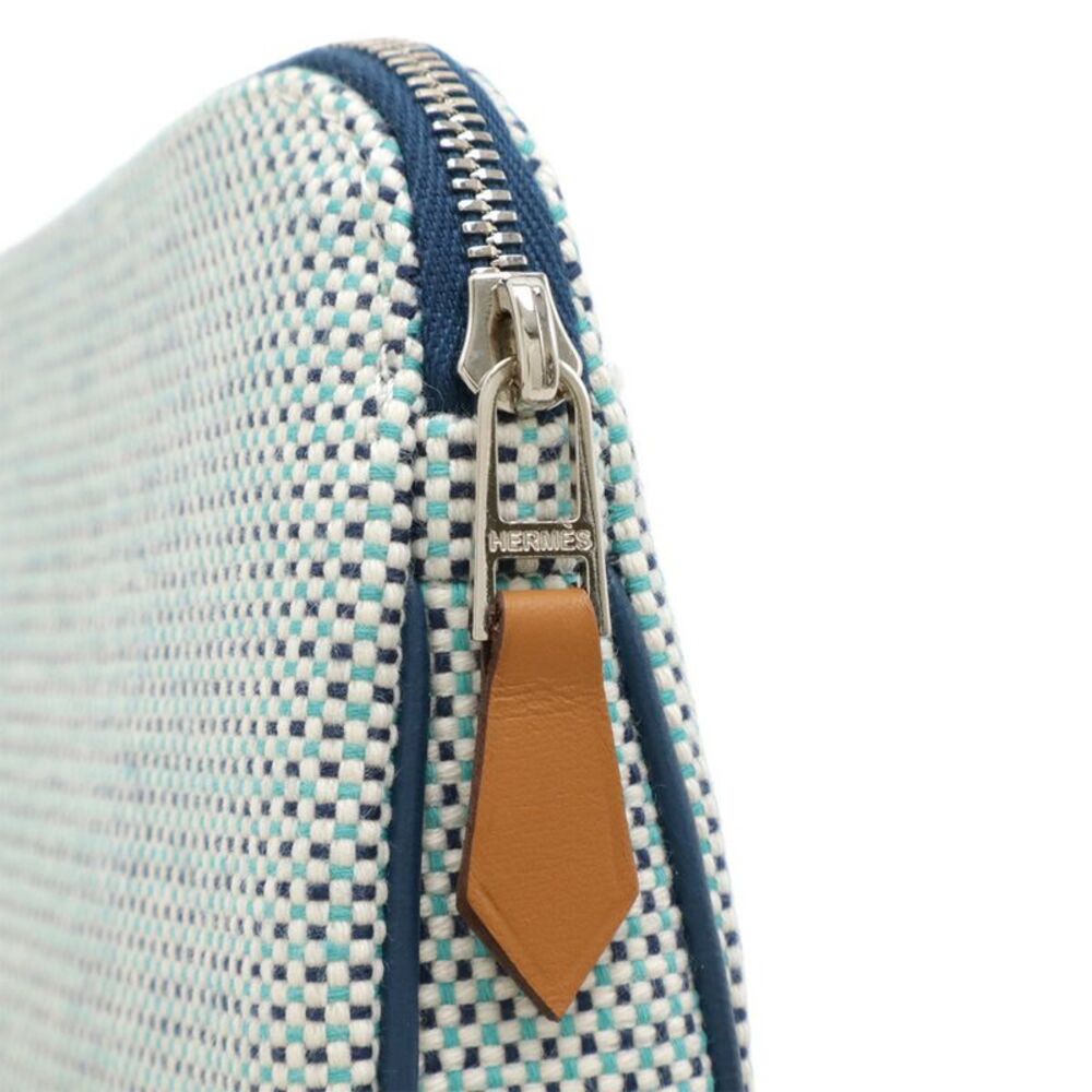 Hermès Escapade Cotton Leather Pouch - Picture 4 of 5